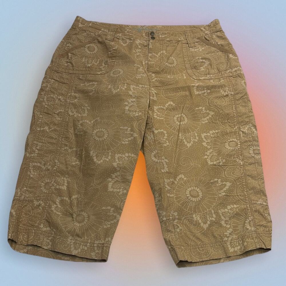 RUFF HEWN Women’s 12 Lightweight Tan Capri Pant